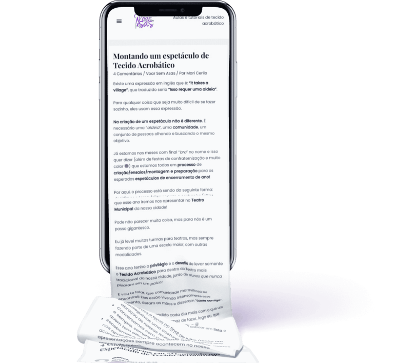 Blog Tecido Acrobático - Voar Sem Asas
